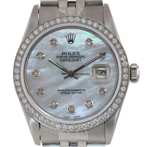 rolex datejust diamond 36|rolex diamond bezel 36mm.